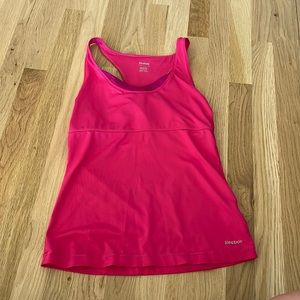 Pink rebook athletic tank size medium